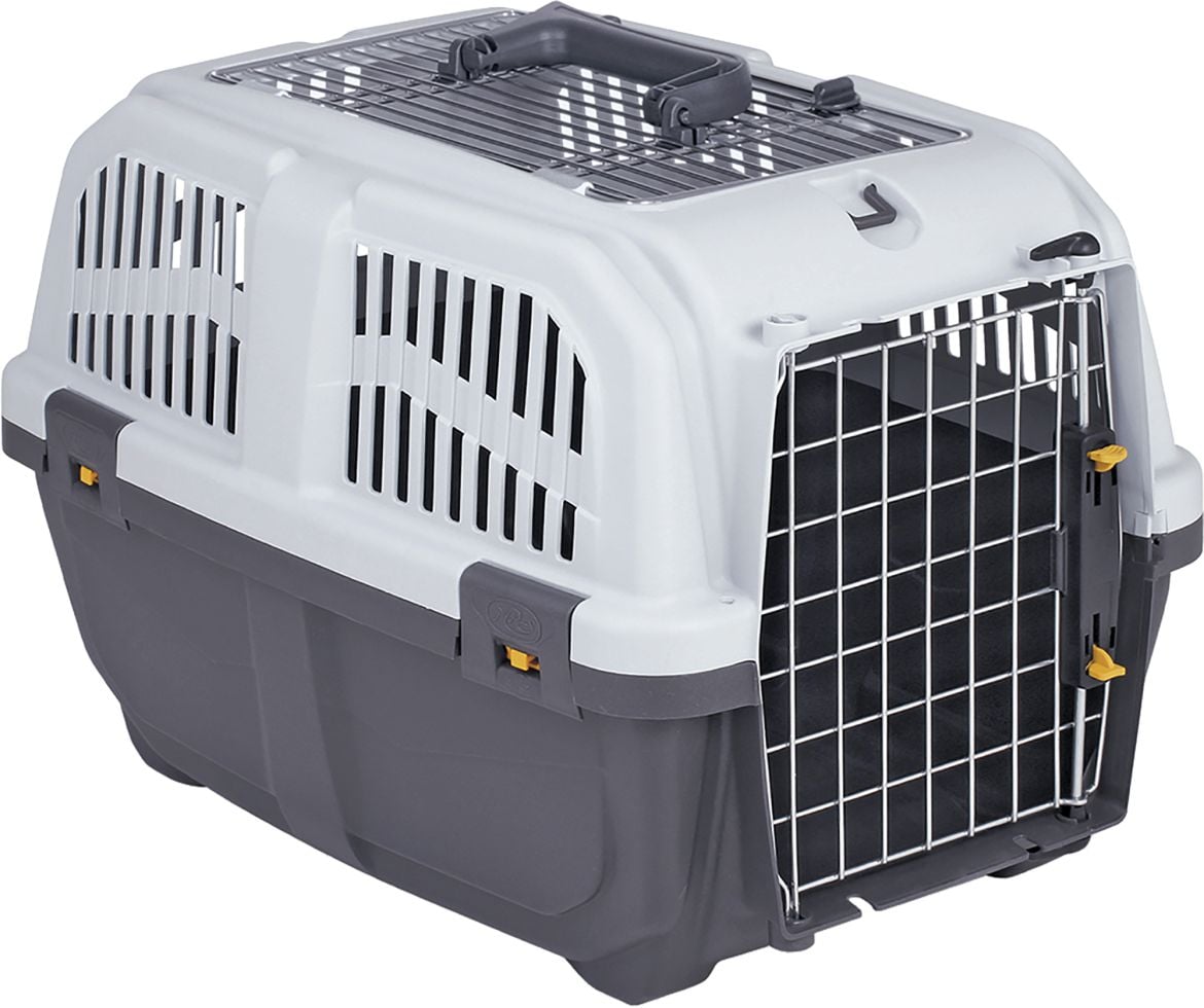 Skudo Grau 6X 2 Open (Hund, Katze, Sicherheitsverschluss), Tiertransport - Bild 5