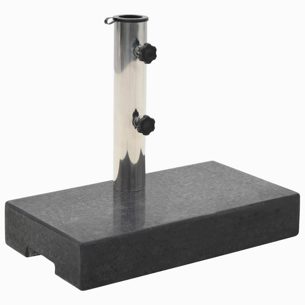 Socle De Parasol Rectangulaire Granite 25 Kg Noir Vidaxl