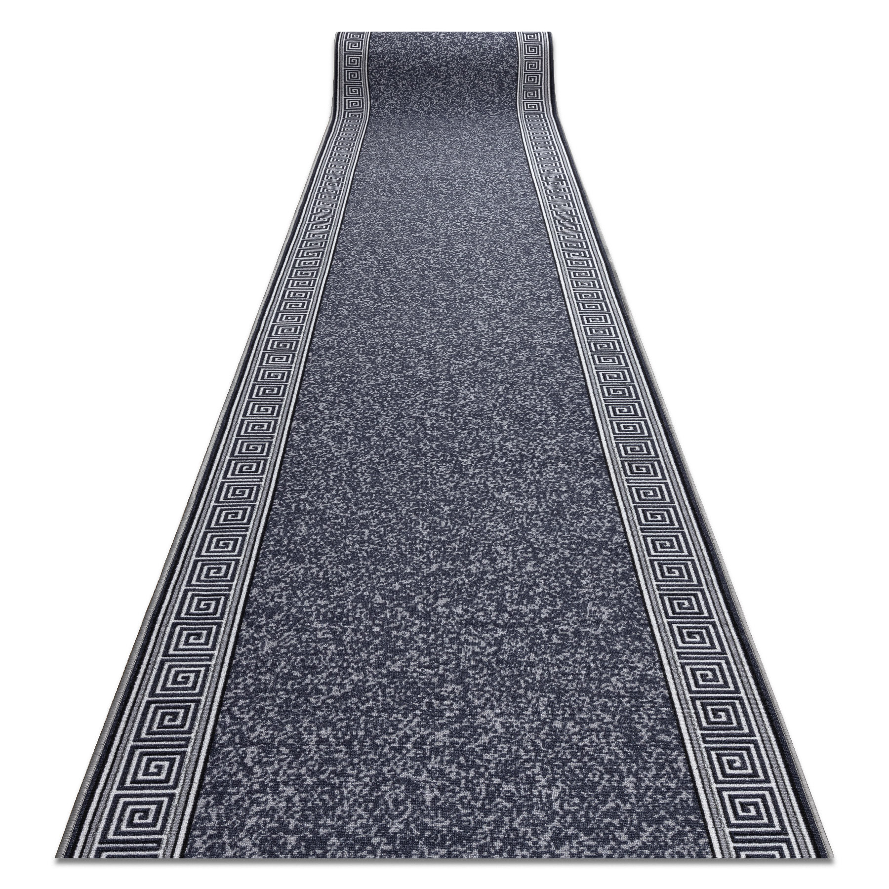 Rugsx - Läufer Antirutsch Grek Griechisch, Rutschfest Grau 67cm Grey 67x770 Cm