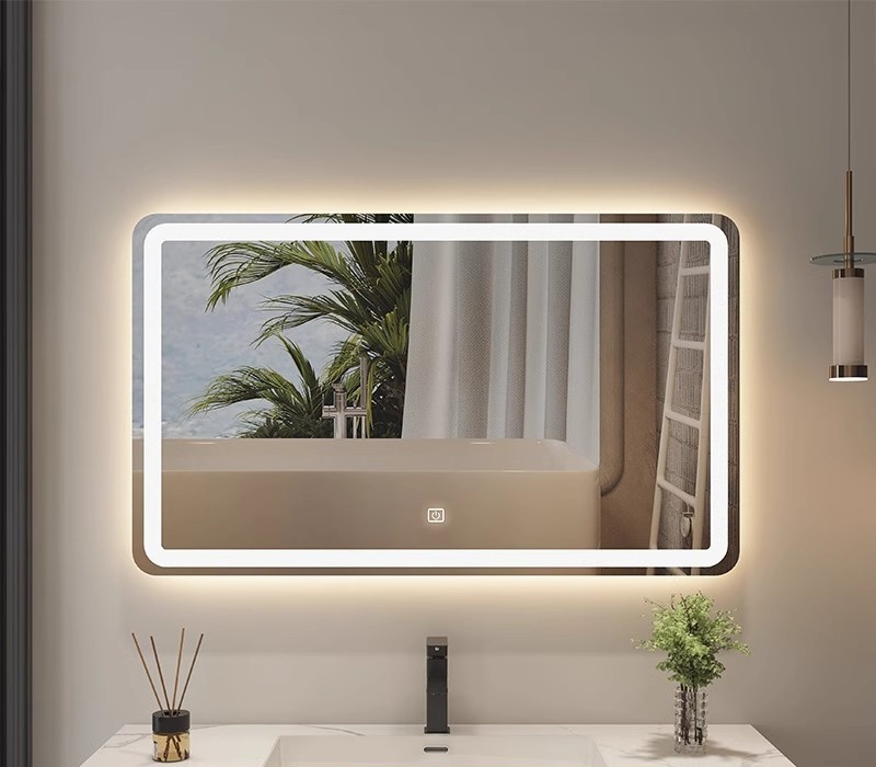 Vicmhuang – Miroir Lumineux De Salle De Bain 60x40 Cm – Éclairage Led