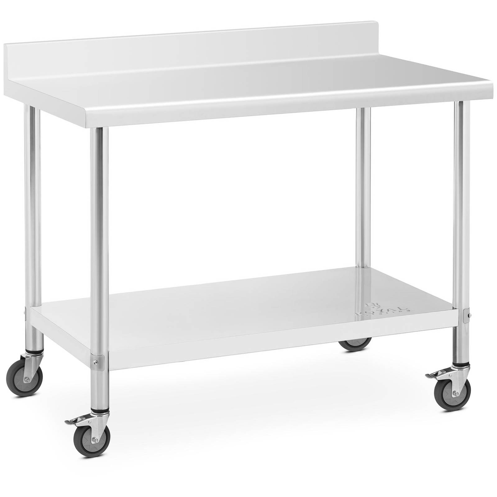 Table En Acier Inoxydable Avec Rouleaux - 60 X 120 Cm - Bouleversement