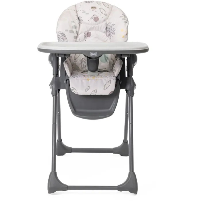 Chicco Woodland, Beige Polly Easy Hochstuhl Für Kinder Von 6 Bis 36 Monaten, Höhenverstellbar Und Neigbar, 4 Rollen, Kompakte Klappfunktion, Abnehmbares Tablett Und Verstellbare Fußstütze, 6-36 Monate - Image 4