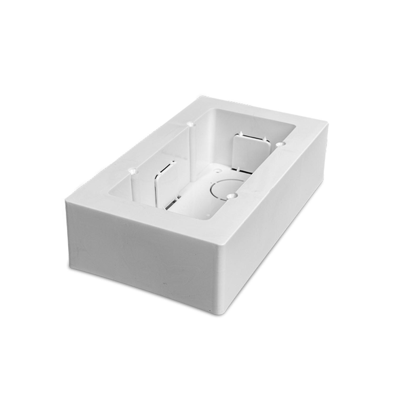 Ledkia Caja de Mecanismos Universal de Superficie 161x92x42 mm   Blanco