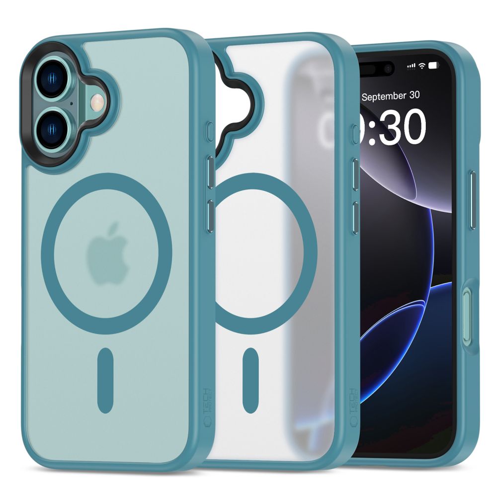 Tech-Protect MagMat MagSafe iPhone 16 Case - Blue (Apple iPhone 16), Smartphone Hülle, Blau - Bild 3