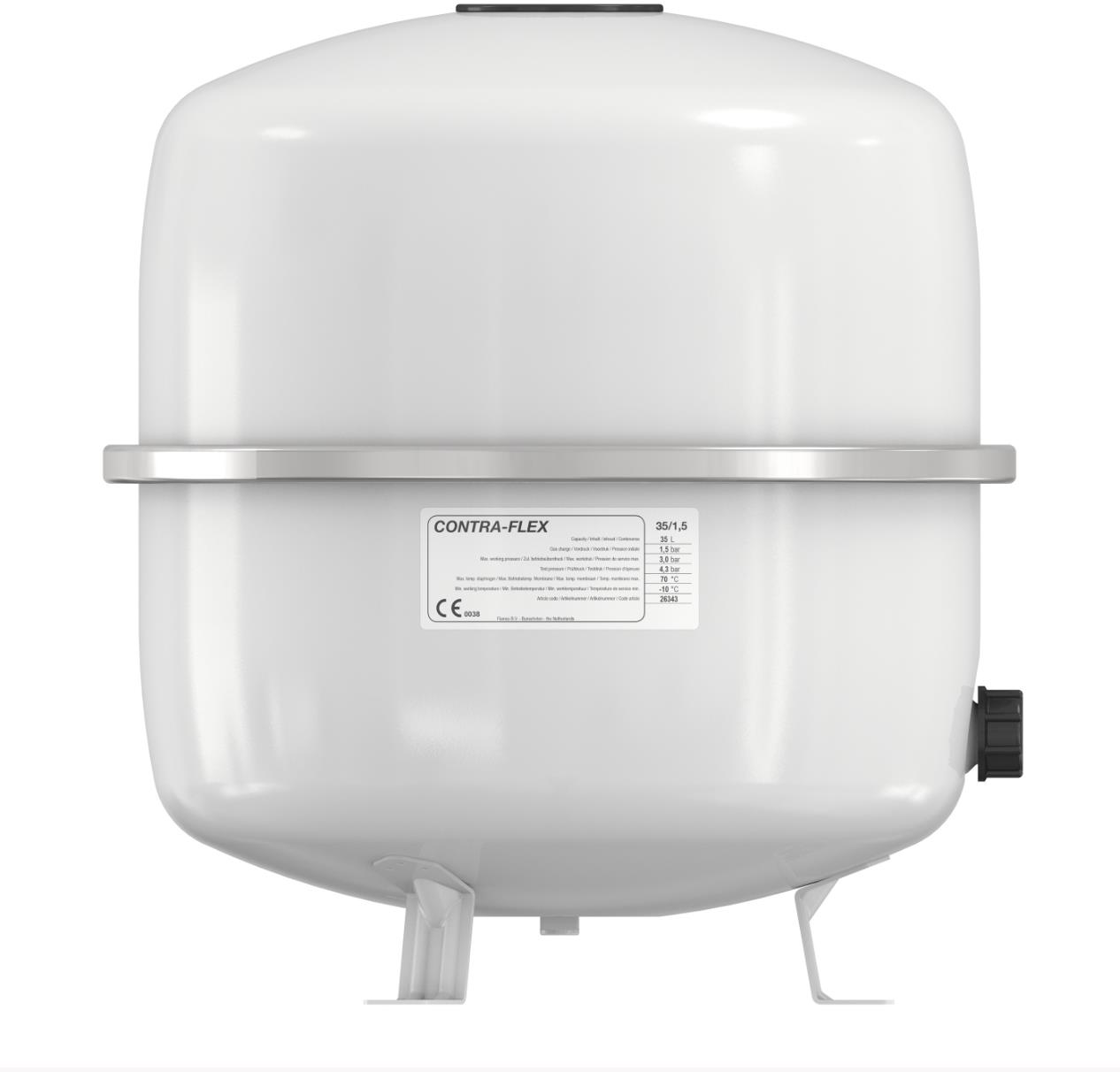 Flamco Weiss - Ausdehnungsgefäß Contraflex Weiß 6Bar 50L Heizung Contra-Flex