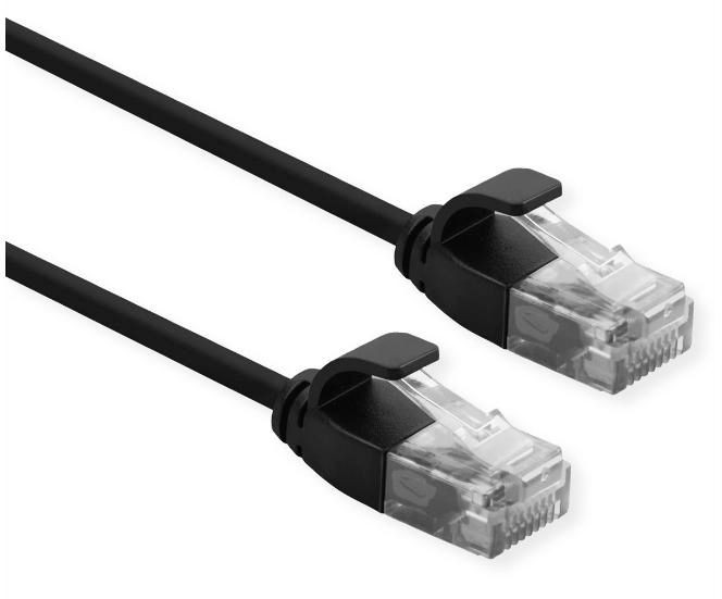 ROLINE UTP DataCenter Patchkabel Kat.6A (Class EA), LSOH, slim, schwarz, 1,5 m - Bild 4
