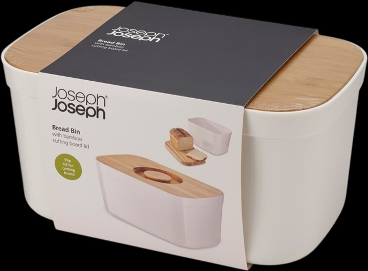 Joseph Joseph Bread Bin, Rechteckig, Weiß, Bambus, Kunststoff, Holz, Bambus, 180 mm - Image 5