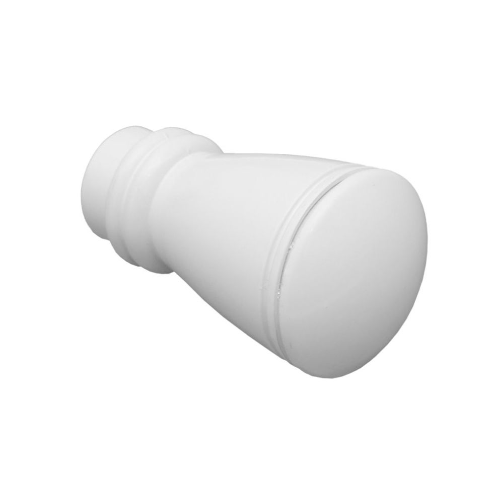 Gardinia Weiß Endknopf Siro Zu Stilprogramm Chicago, Ø 20 Mm, 2-Er Pack Gardinenstangen & Zubehör