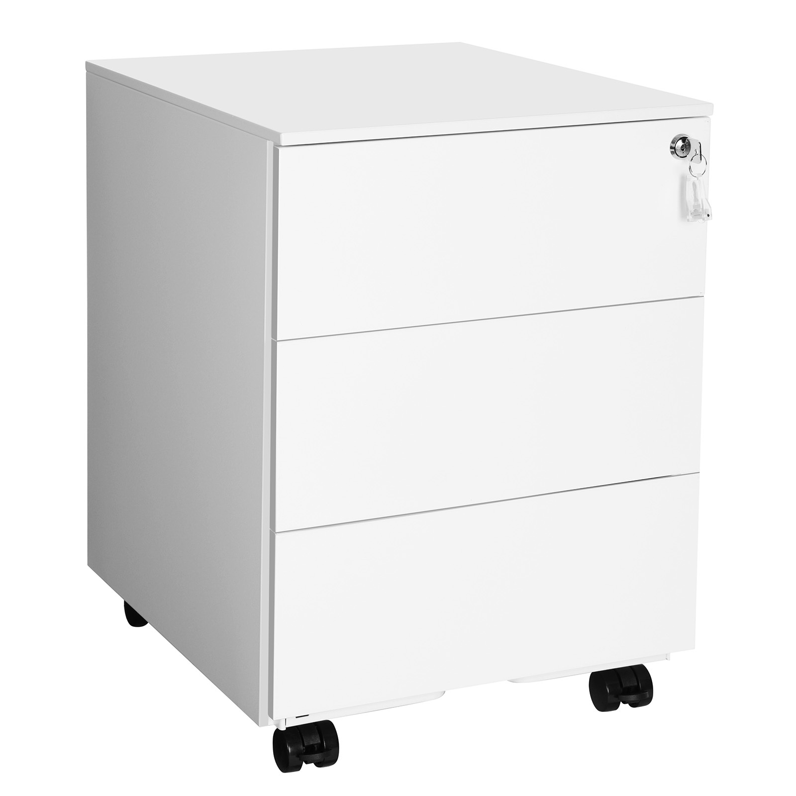 Songmics – Caisson De Bureau Mobile Verrouillable À 3 Tiroirs