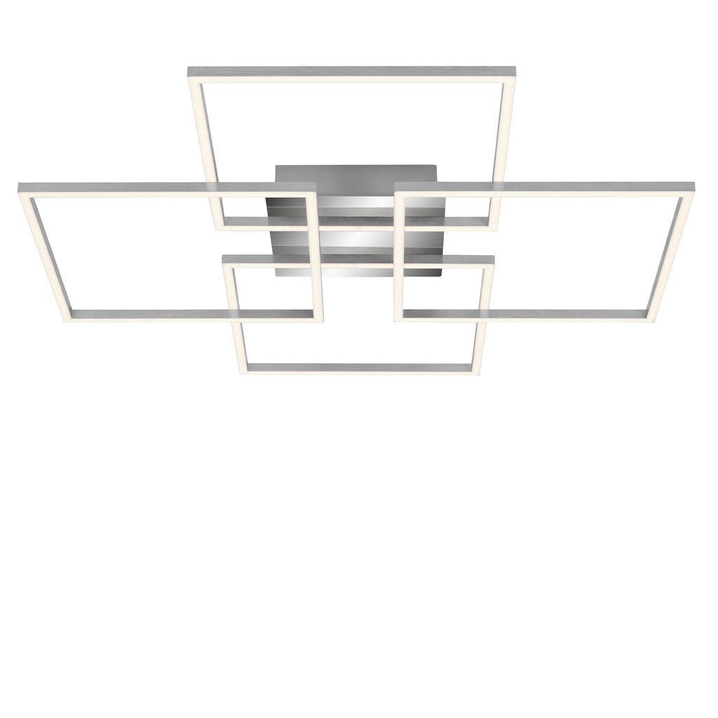 Led Deckenleuchte Memoryfunktion Drehbar 64 W Silber Metall-kunststoff Briloner