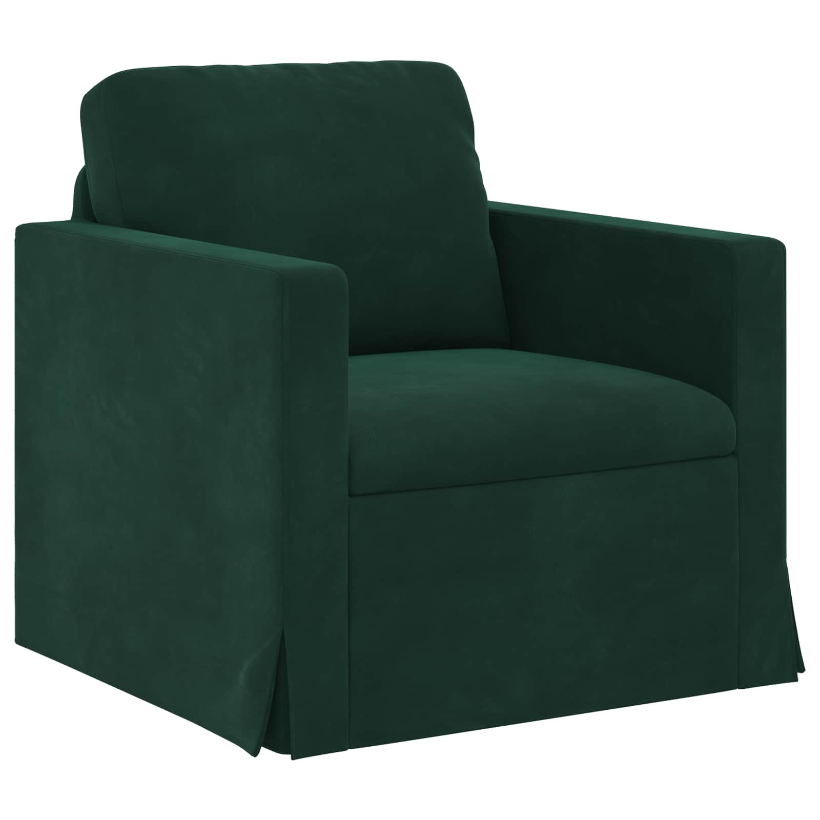 Sofa Dark Green 78 X 78 X 80 Cm Velvet Vidaxl