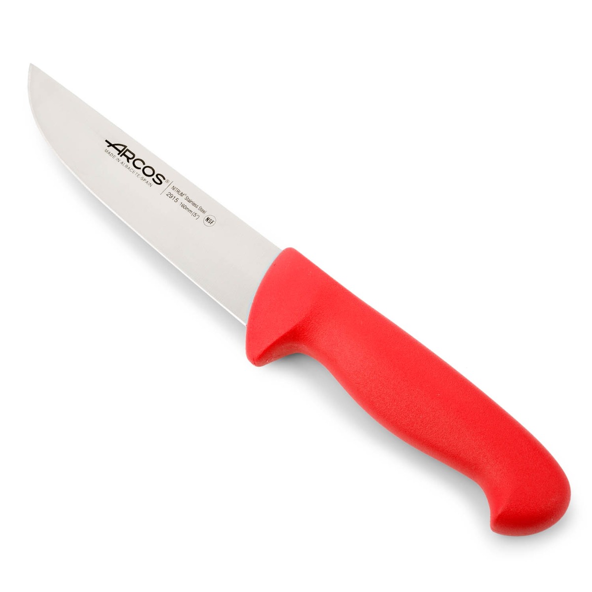 Arcos Rot Fleischermesser Farbe - Prof 291522 Edelstahl Nitrum Und Mango Ergonomische E Polypropylenklinge Und 16 Cm Klinge, Vitrine