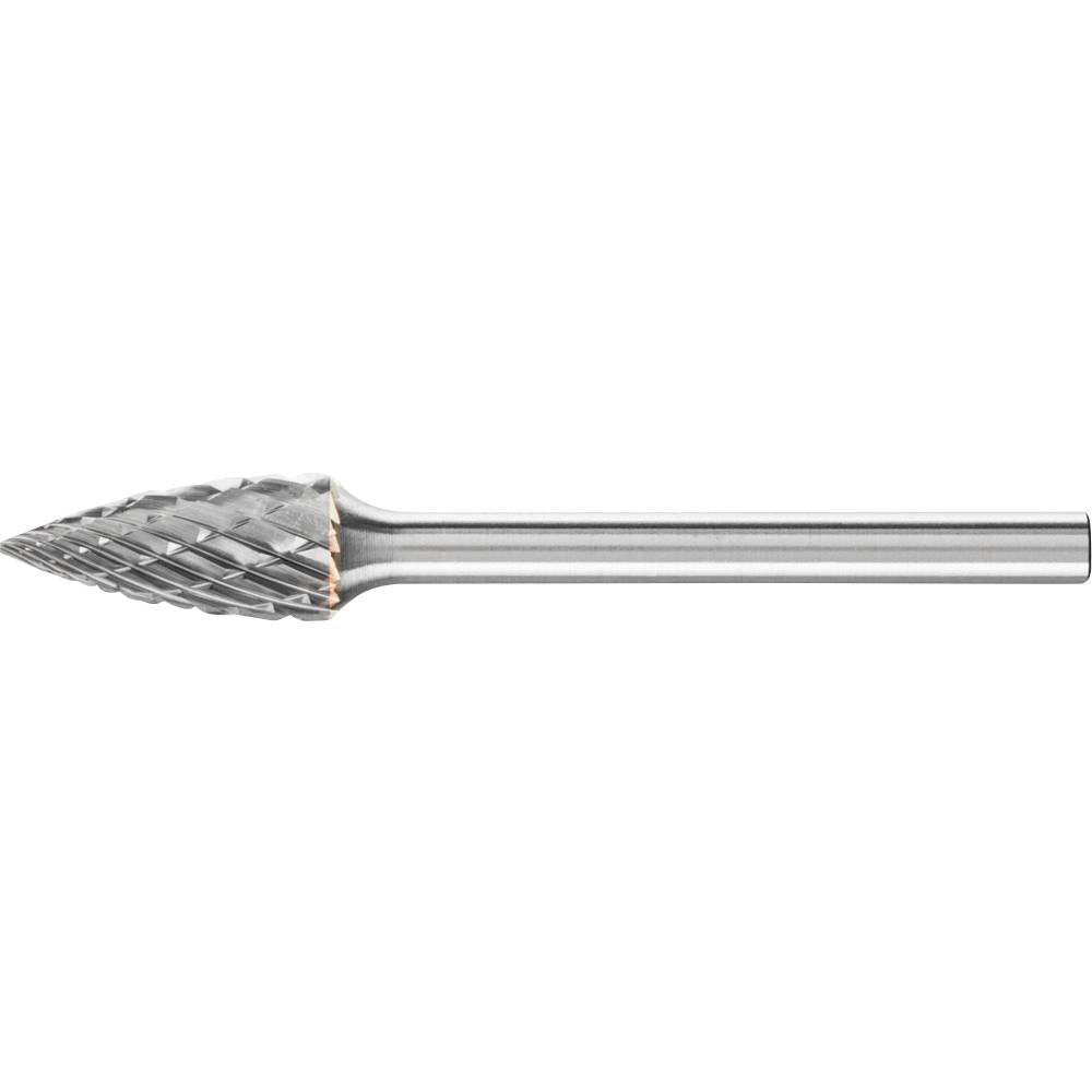 PFERD 21222783 Burr Carbide 43mm 6mm Ø Pointed Arch Flat Tip