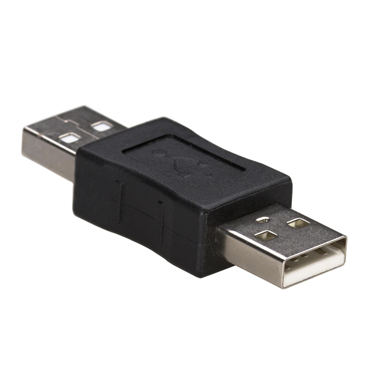 Akyga Schwarz Ak-Ad-28 Usb 2.0 A(M) - Usb 2.0 A(M) Adapter