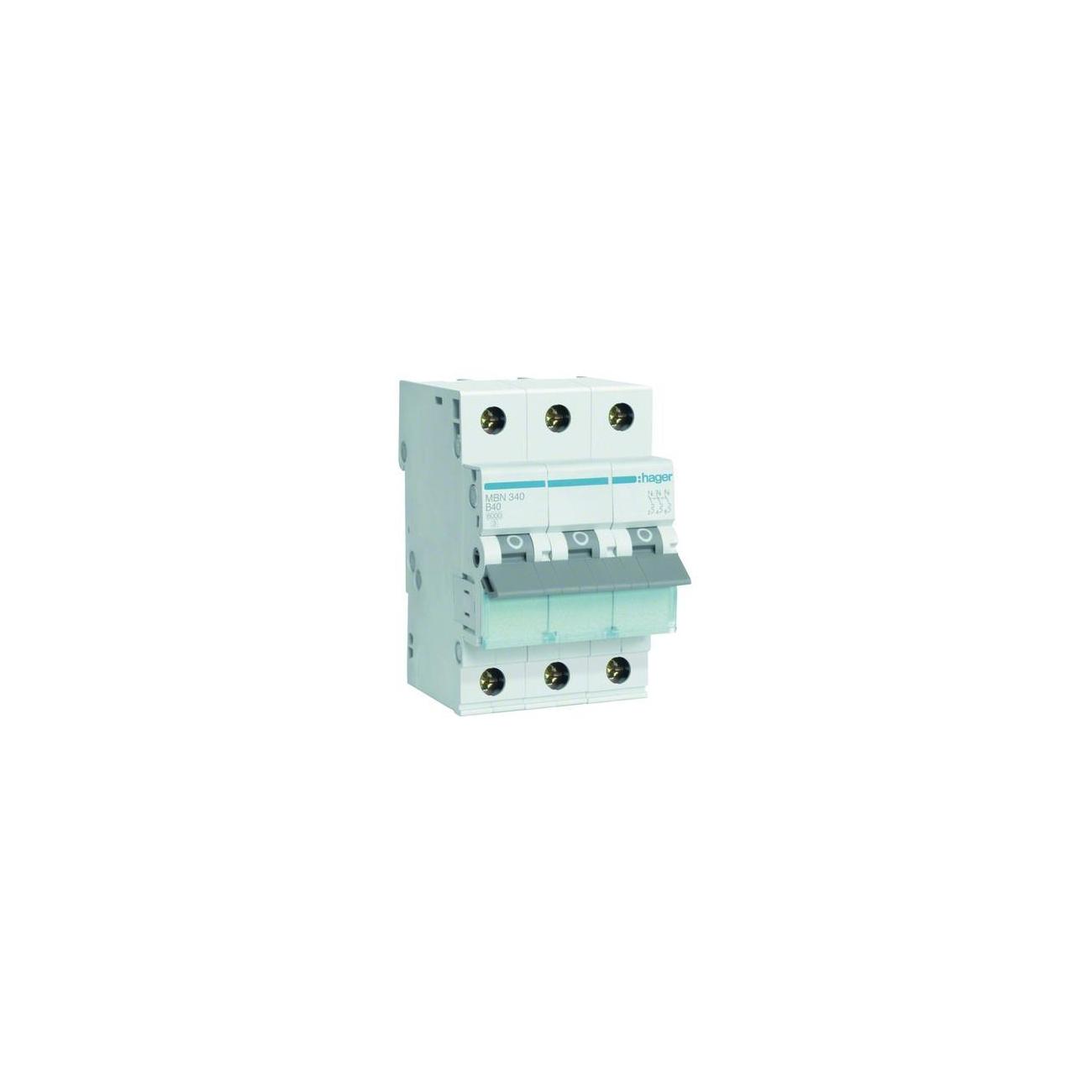 Hager MBN 340 LS Schalter B40 6kA Sicherung Automat Leitungsschutzschalter 40A - Bild 5
