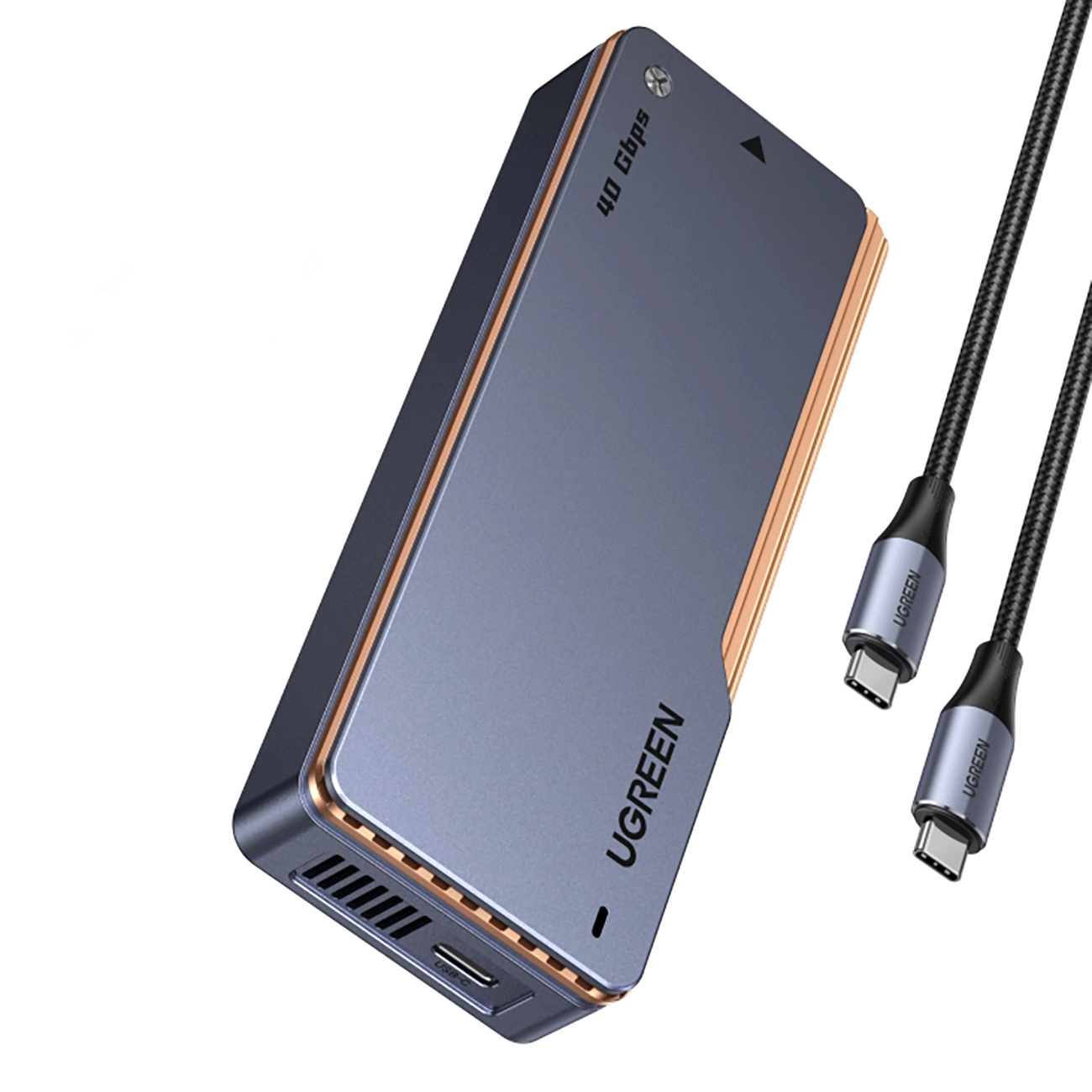 Oem Grau M.2 Nvme Ssd-Gehäuse Mit Aktiver Kühlung, Usb 4.0 (40 Gbit/S) – - Bild 5