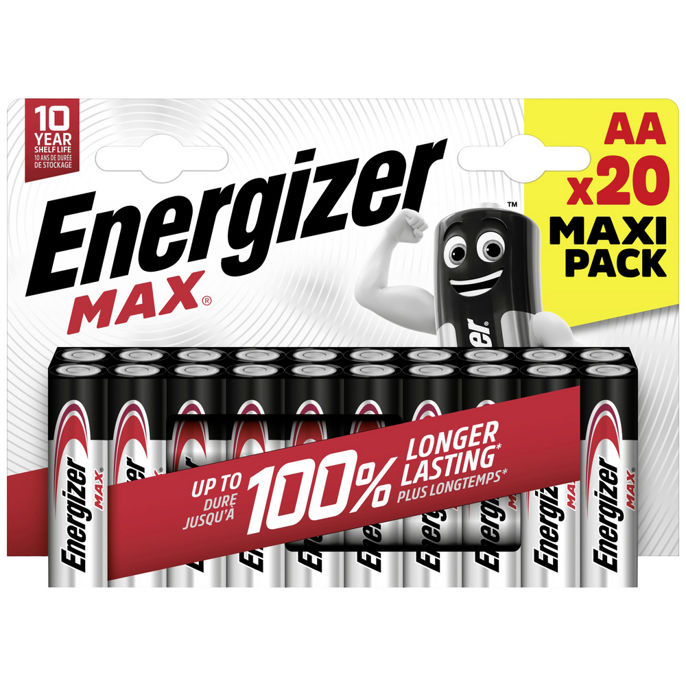 Energizer - Max Mignon (Aa)-Batterie Alkali-Mangan 1.5 V 20 St.