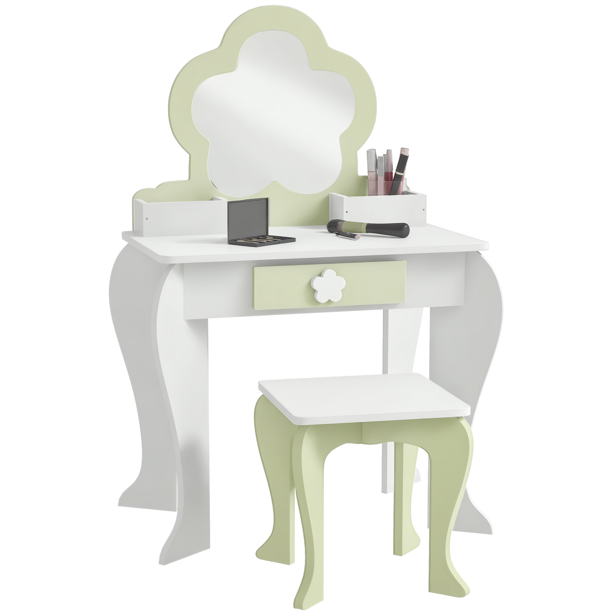 Coiffeuse Avec Miroir Maquillage Pour S Avec Tabouret Assorti
