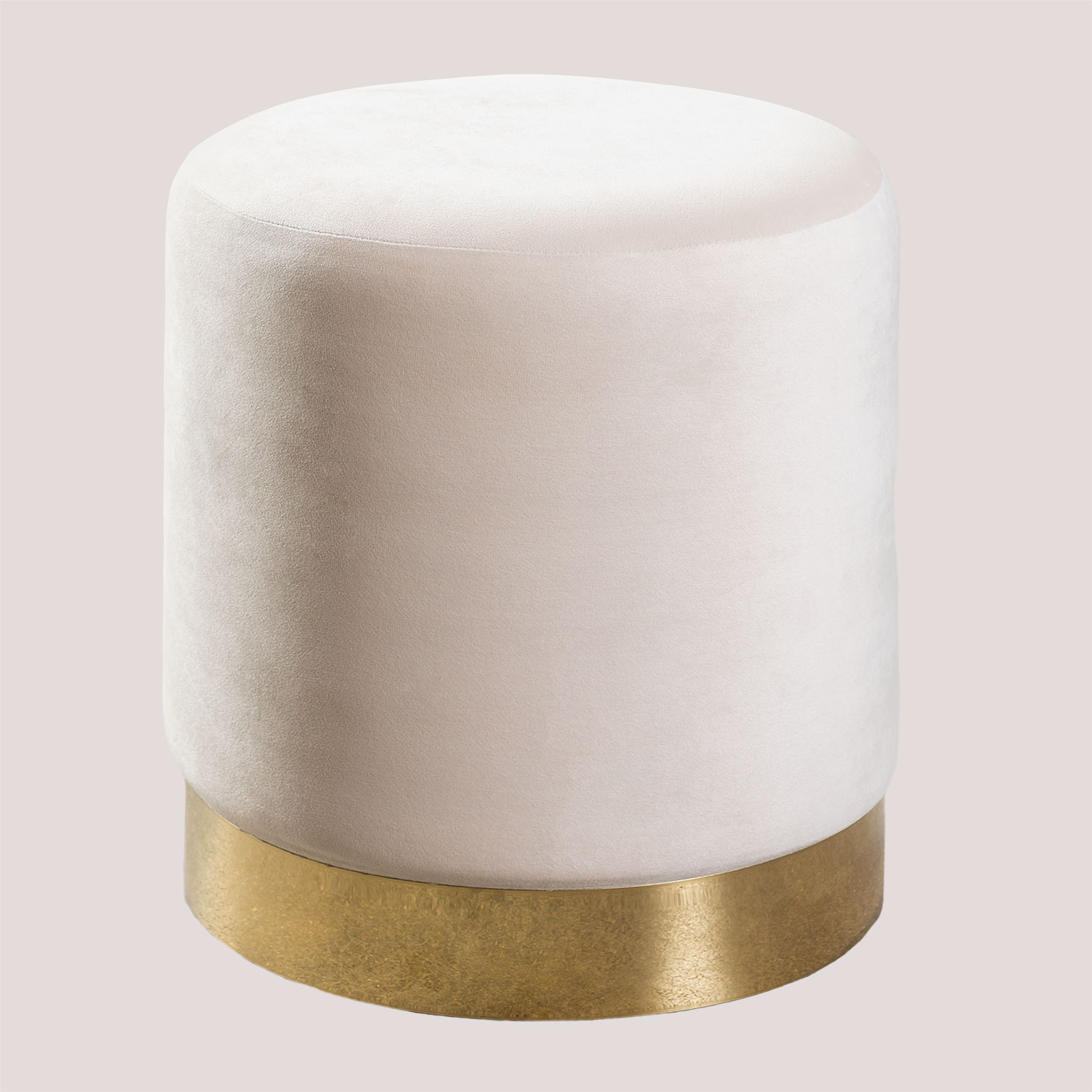 Pouf Rond Ø35 Cm En Velours Flikez Sklum