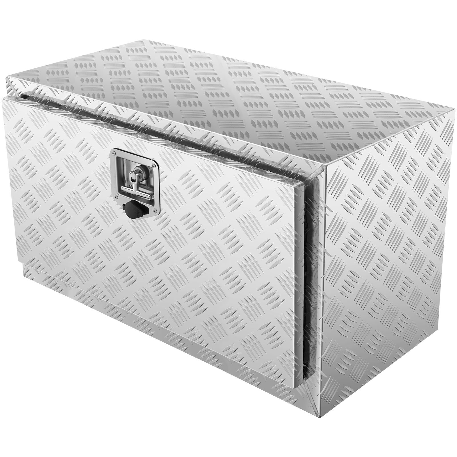 Coffre de rangement sous châssis pour camion en aluminium à plaque diamant, étanche, 760×355×405 mm, avec serrure et clés