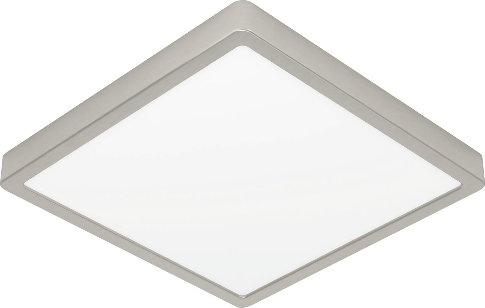 Eglo Led Deckenleuchte Fueva 6-z Nickel Matt 30 X 30 Cm Rgb Dimmbar