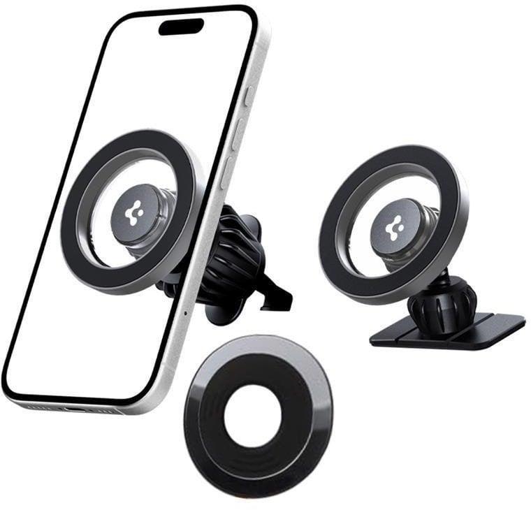 Oem Spigen Mft13 Magsafe Kfz-Halterung Für Cockpit Oder Lüftungsschlitze – Silber - Bild 5