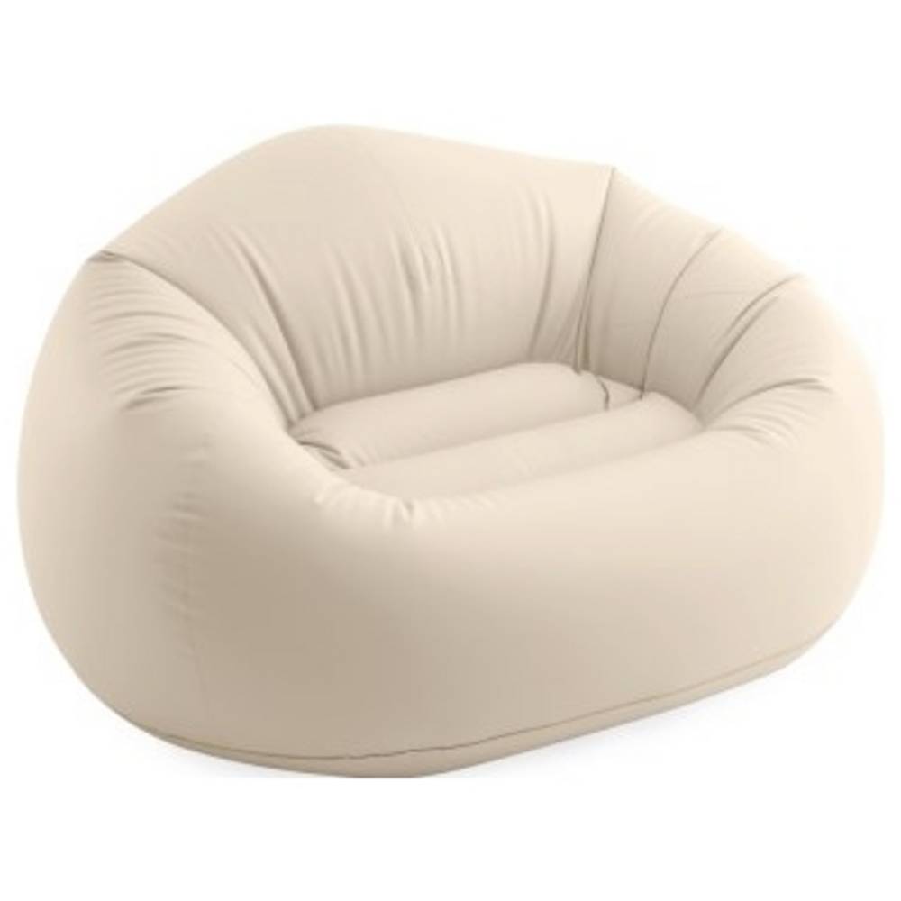 Intex – Fauteuil Gonflable 66505np Beige – Dimensions 137 X 74 Cm – Confort D'Assise Moderne – Idéal Pour Intérieur