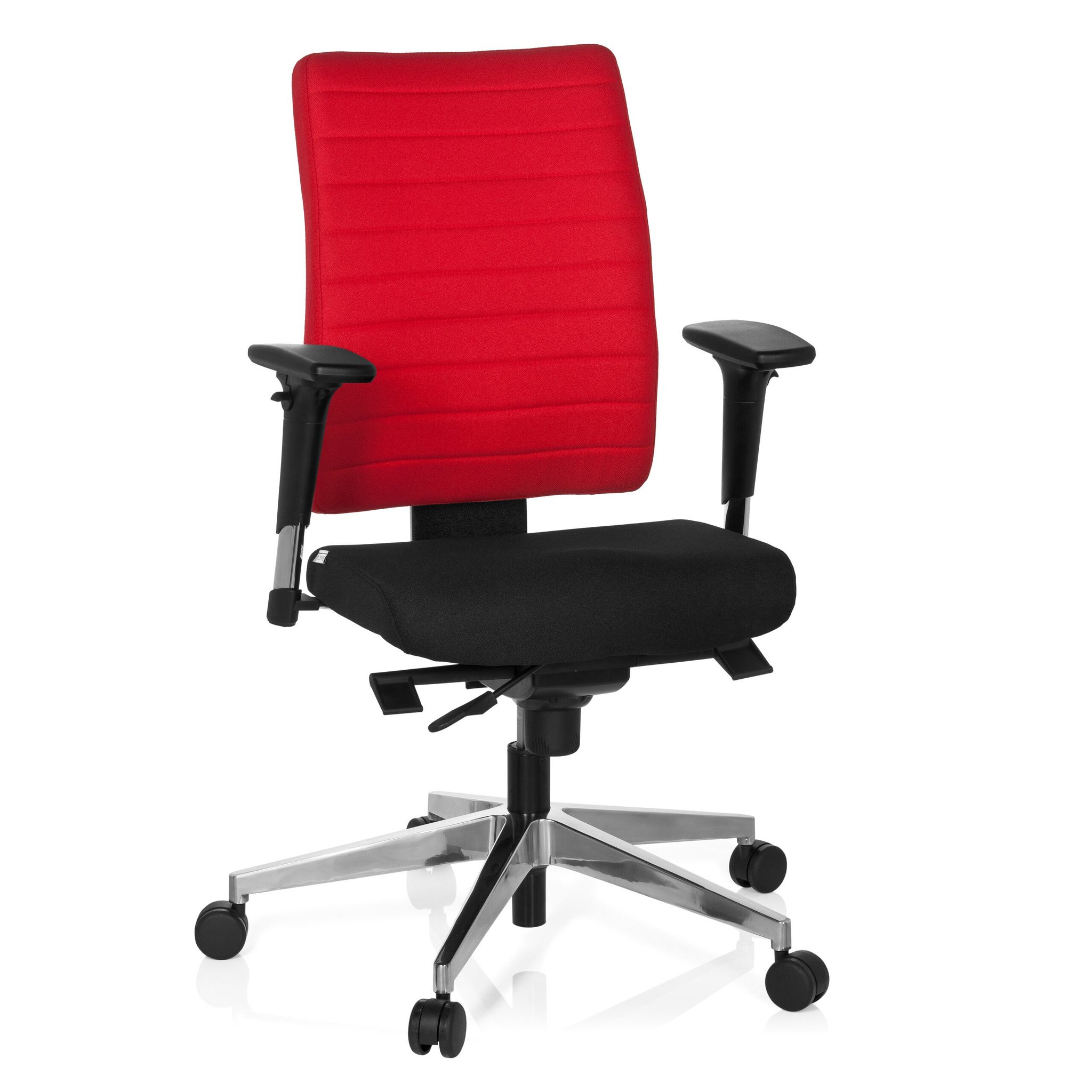 Hjh Office Bürostuhl / Drehstuhl Pro-Tec 350 Stoff Schwarz/Rot