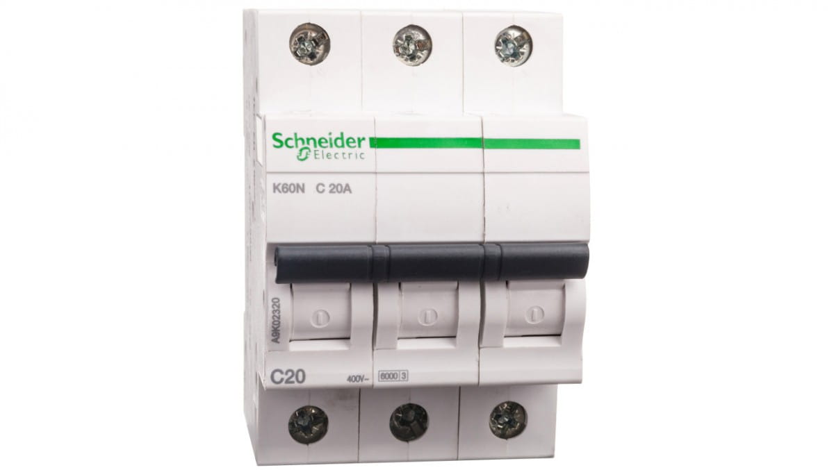 3P C 20A Überstromschalter 6kA AC K60N Acti9 K60 A9K02320 - Image 6