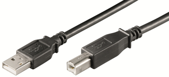 Ewent Schwarz Usb 2.0 Kabel Usb 2.0 Typ A Stecker Auf Typ B Stecker. 3M