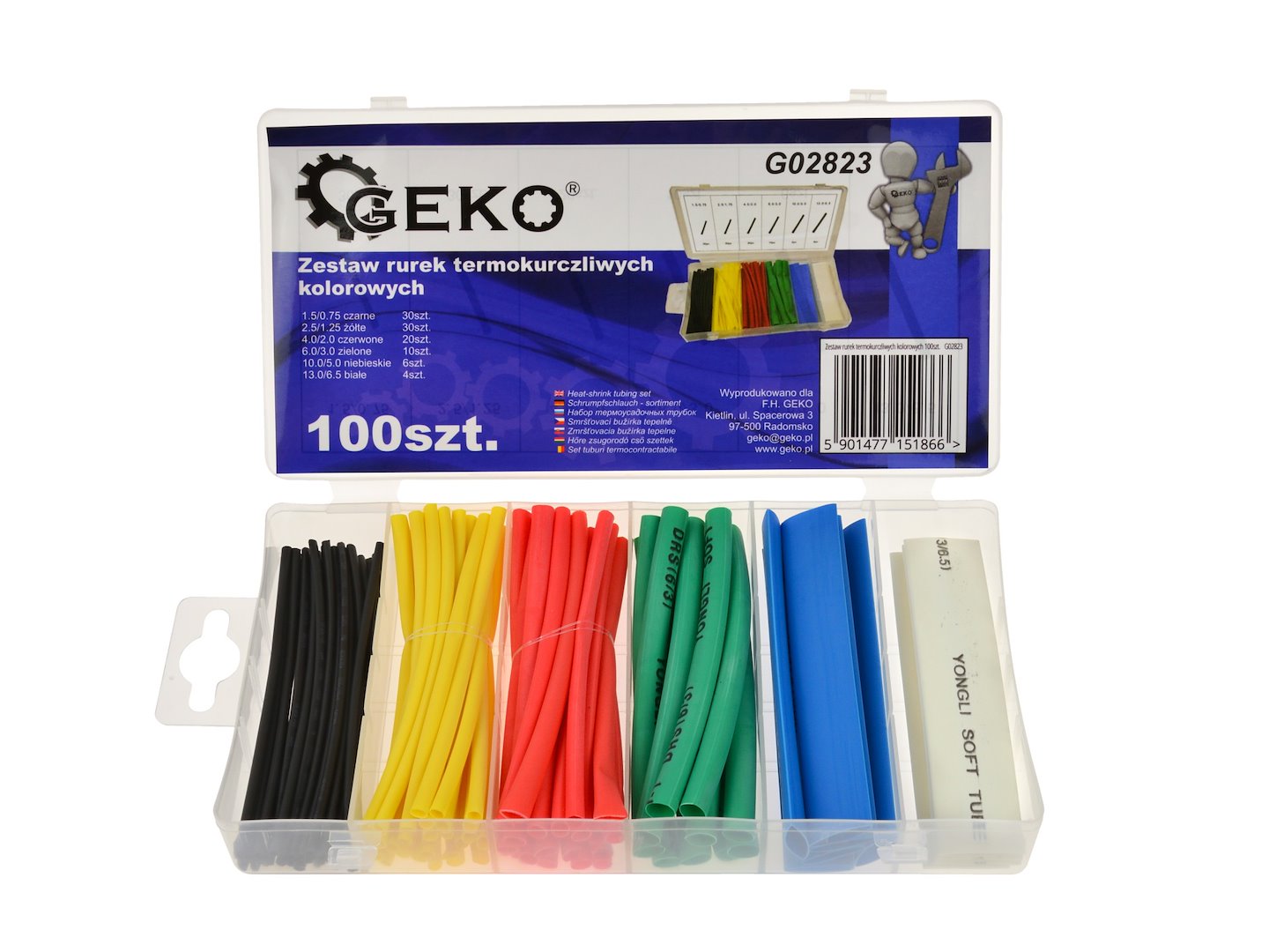 Import Set Mit 100 Farbigen Schrumpfschläuchen (20/100)