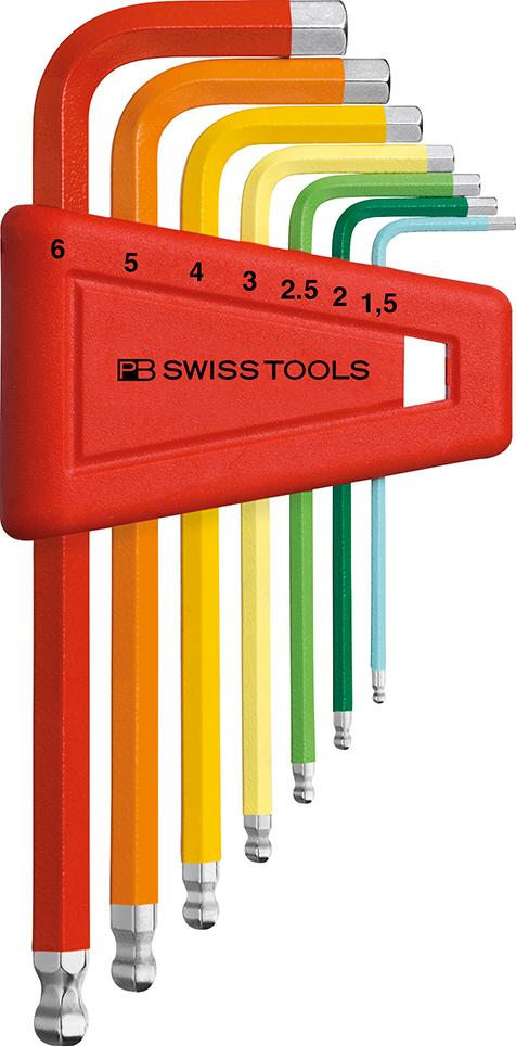 Fp Pb Swiss Tools Winkelschraubendrehersatz Im Kunststoffh., 7-Tlg. 1,5-6Mm Rainbow