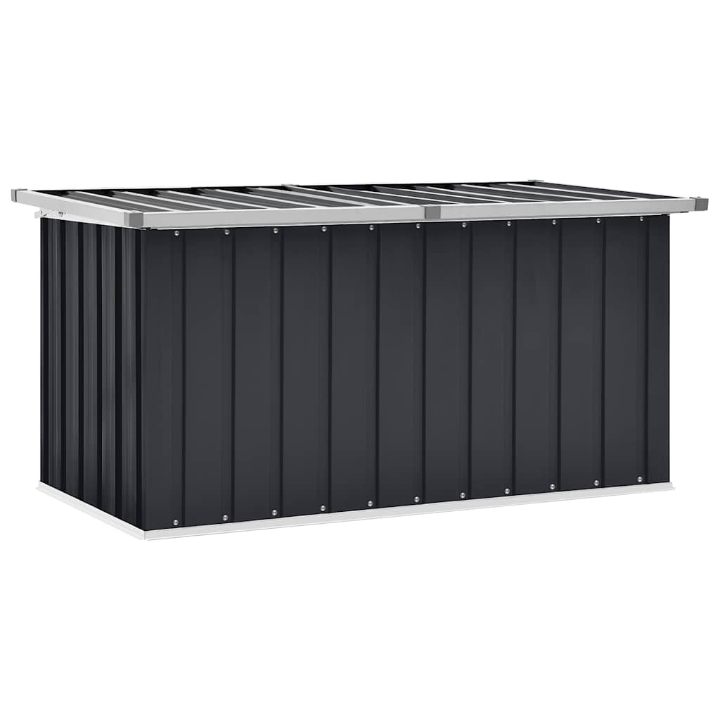 Garden Storage Box Anthracite 129x67x65 Cm Vidaxl