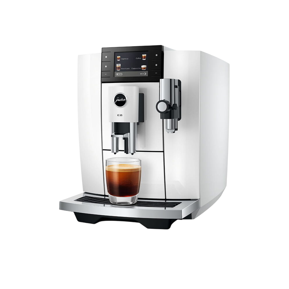 Jura Piano Weiß Kaffeevollautomat "15747 E8 (Ed) Piano White" 27 Spezialitäten Wifi Hot & Light Brew Sweet von Baur - Bild 6