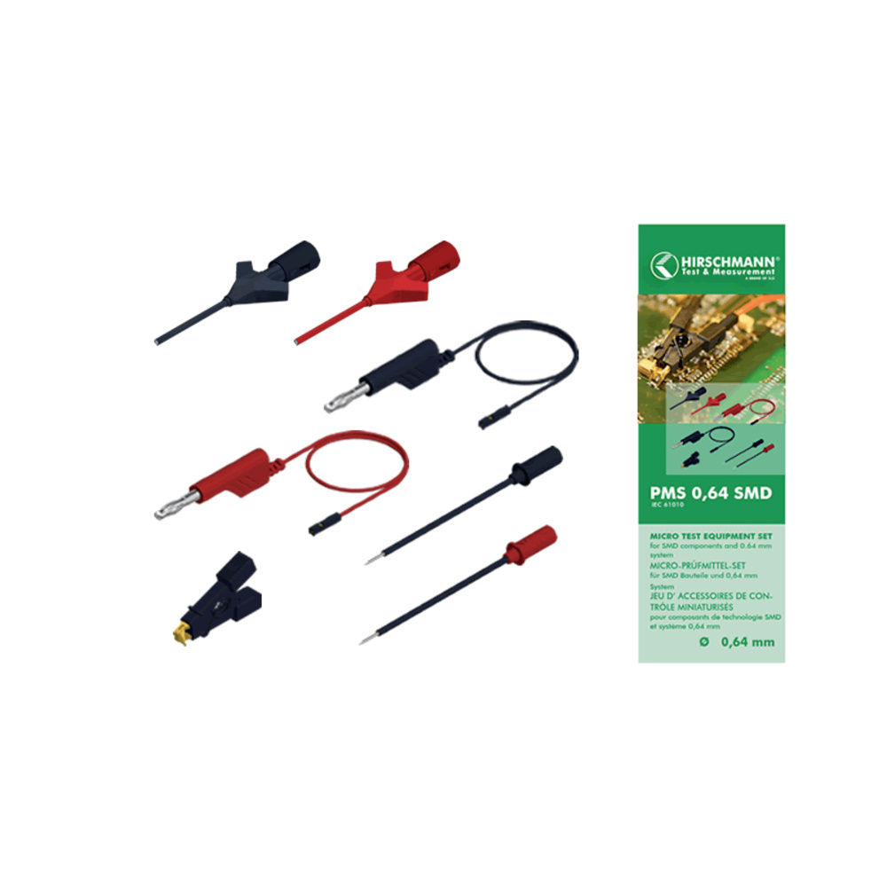 Sks Hirschmann Pms 0,64 Smd Messleitungs-Set Schwarz, Rot 1 St.