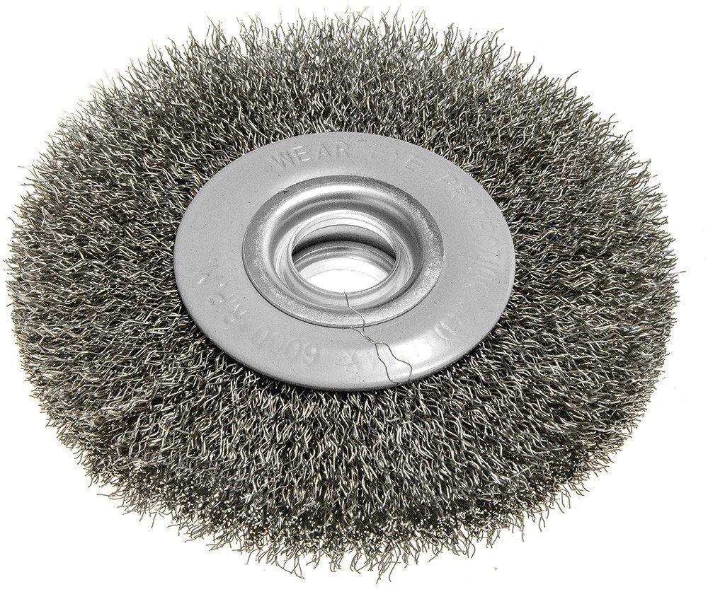 Graphite Silber Bürstenwerkzeug, Drahtbürste 125 X 20 Mm, Gewellter Draht, Stahl - Bild 3