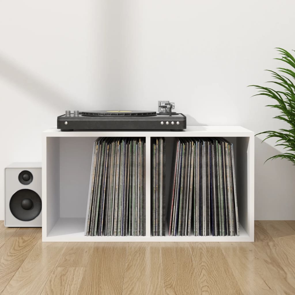 Vinyl Storage Box White 71x34x36 Cm Engineered Wood Vidaxl