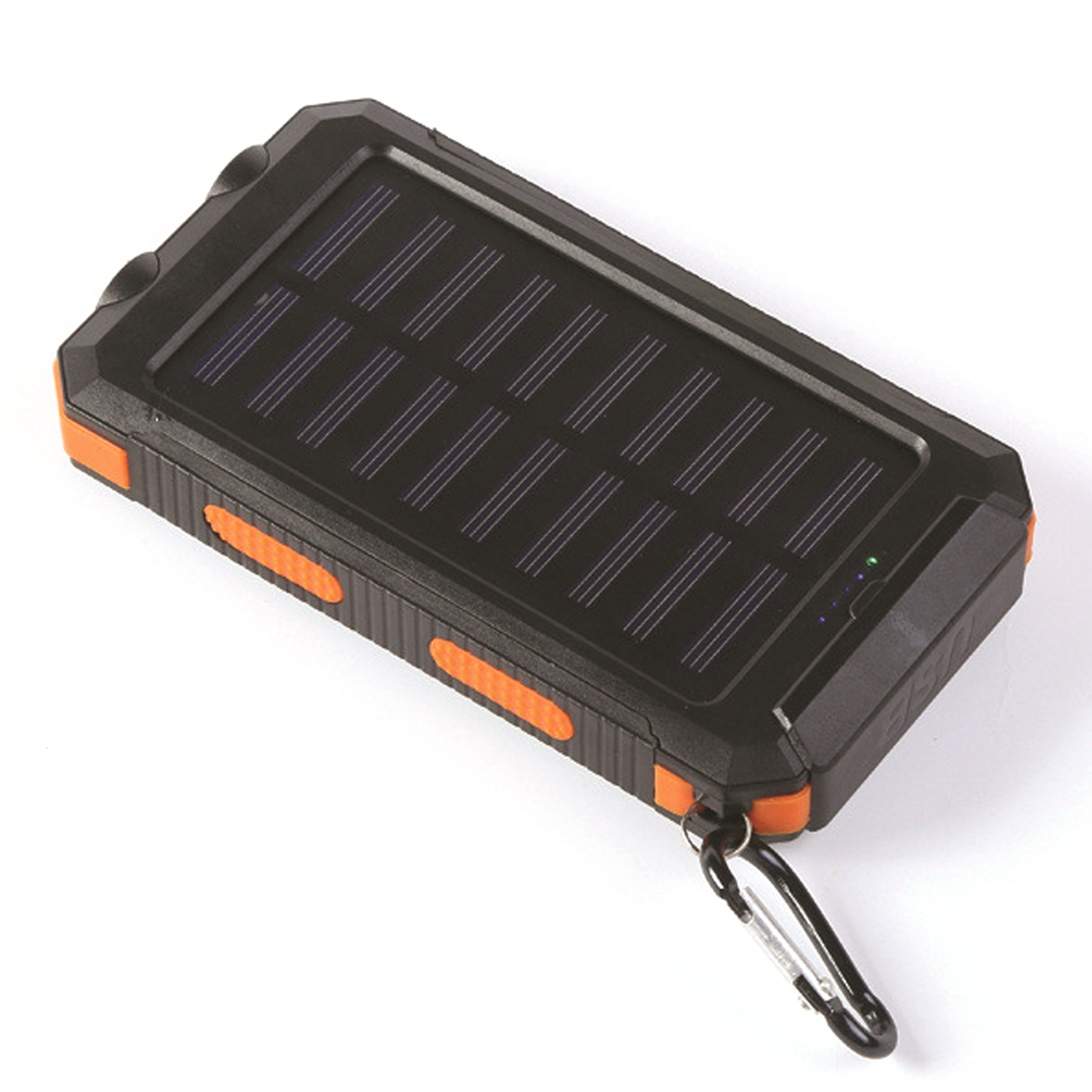 Toivize Power Bank Solare Da 10000 Mah – Doppia Porta Usb, Luce Led E Bussola – Impermeabile Per Escursionismo