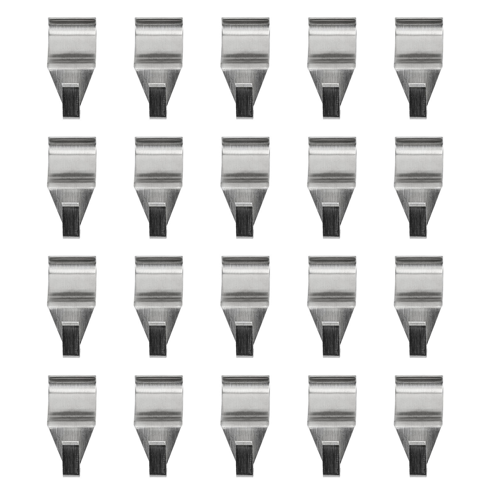Crochets pour bardage vinyle, support de suspension en acier inoxydable 304, lot de 20