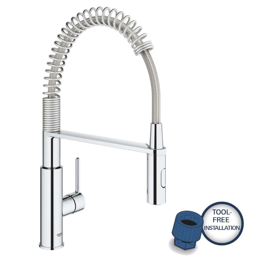 Get - Spültischarmatur Mit Geschirrbrause Und Umschalter, Verchromt 30361000 - Grohe