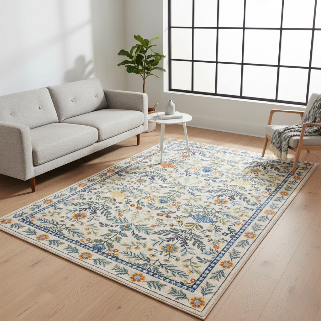 Floordirekt – Tapis De Salon Orientalis 160 X 230 Cm – Motif Floral