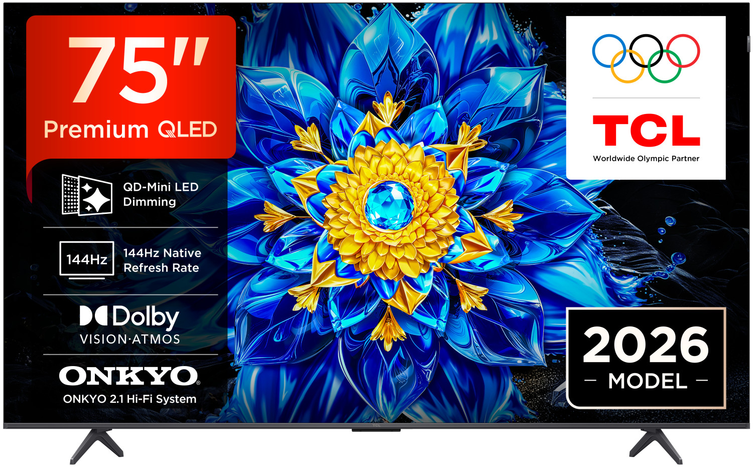 Tcl P8l Tv 75p8l – Qd-mini Led 75", 4k Hdr, Google Tv, 144hz Vrr, Audio Onkyo 2.1