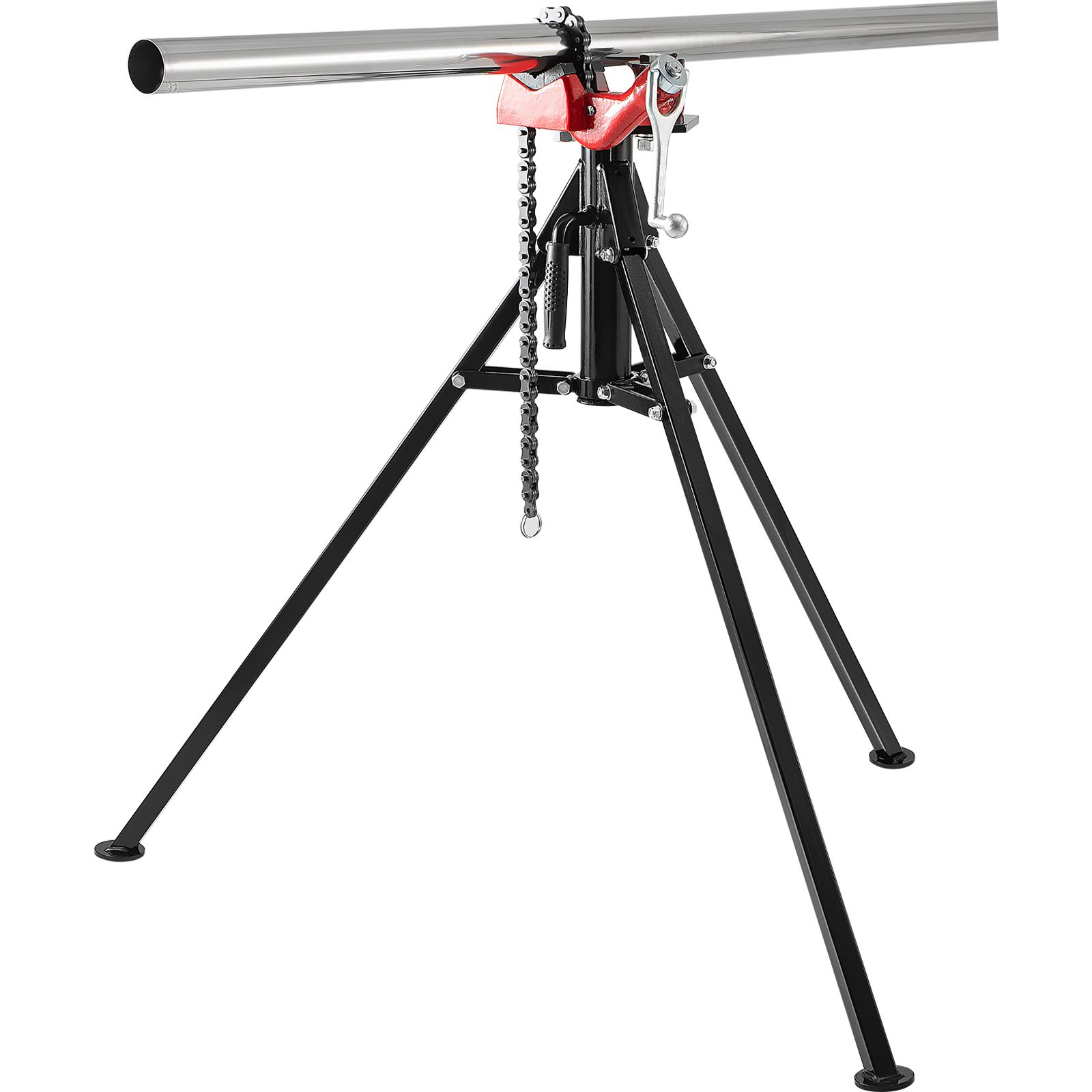 Étau à chaîne sur trépied pour tuyaux 1/8" à 5", pieds en acier pliables, 92,5 cm