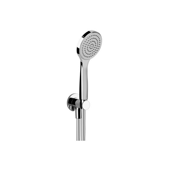 Gessi Versilbert Emporio Brause-Set Inklusive Wandanschlussbogen Chrom