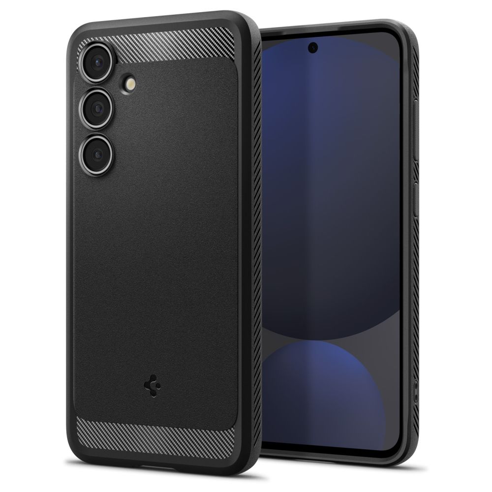 Spigen Schwarz Hülle Für Samsung Galaxy S24 Fe S721, Rugged Armor, Acs08578 - Bild 4