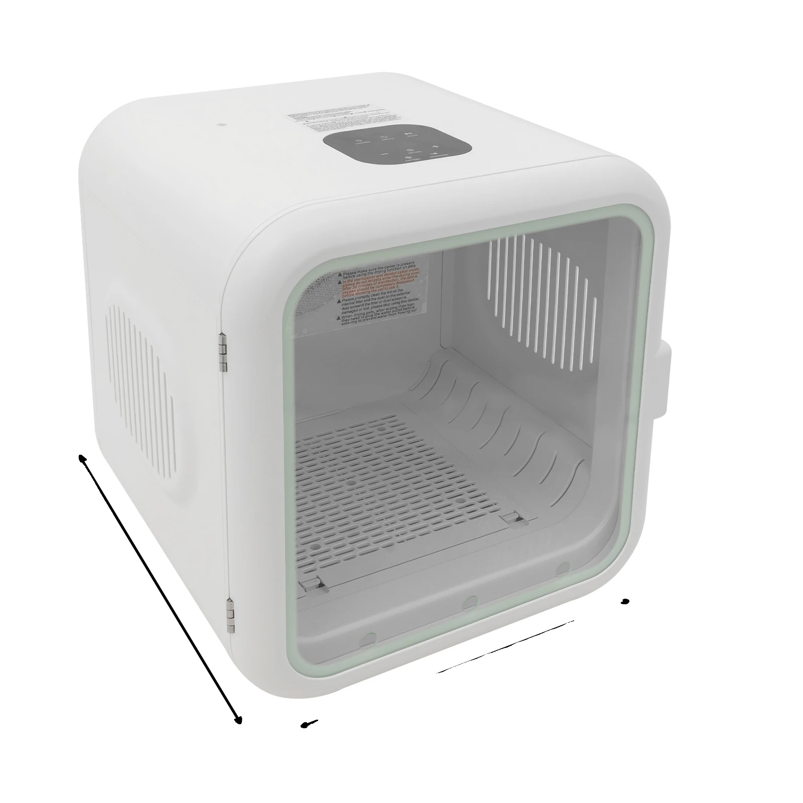 Asciugacapelli Per Animali Domestici, Asciugatura Efficiente Da 800 W, Temperatura Regolabile, Colore Avorio.