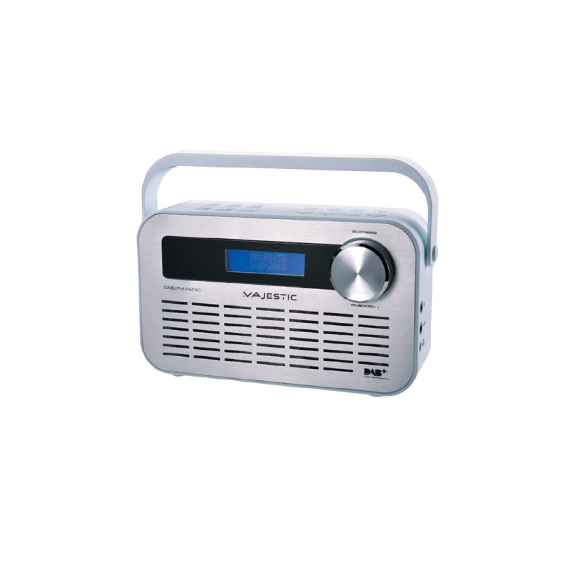 Majestic Versilbert New Dab-843W Radio Tragbar Digital Silber - Bild 3