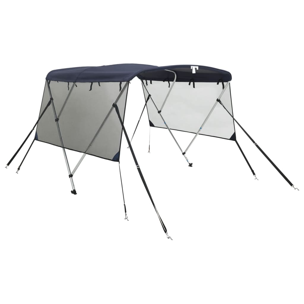 Bimini Di Prua Pareti Laterali Rete 3 Archi 183x(170-182)x137cm Vidaxl