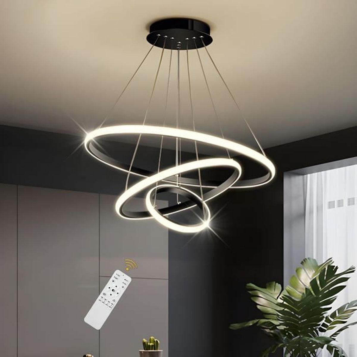 Goeco – Lustre Suspendu Dimmable 40w – Température De Couleur