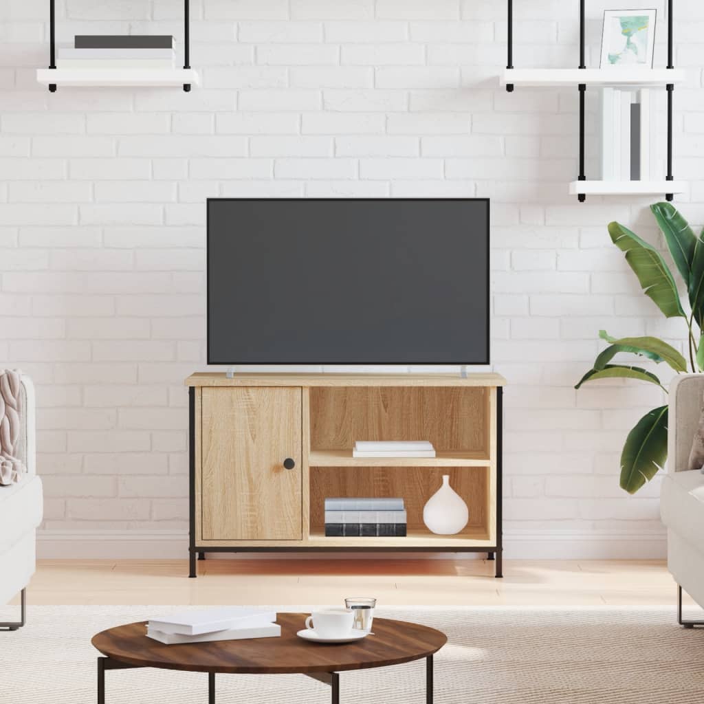 Meuble Tv Chêne Sonoma 80x40x50 Cm Bois D'Ingénierie